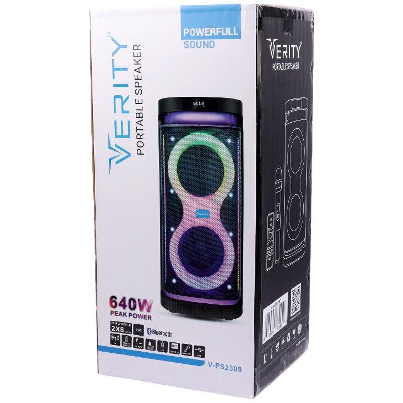 اسپیکر چمدانی بلوتوثی رم و فلش خور Verity V-PS2309