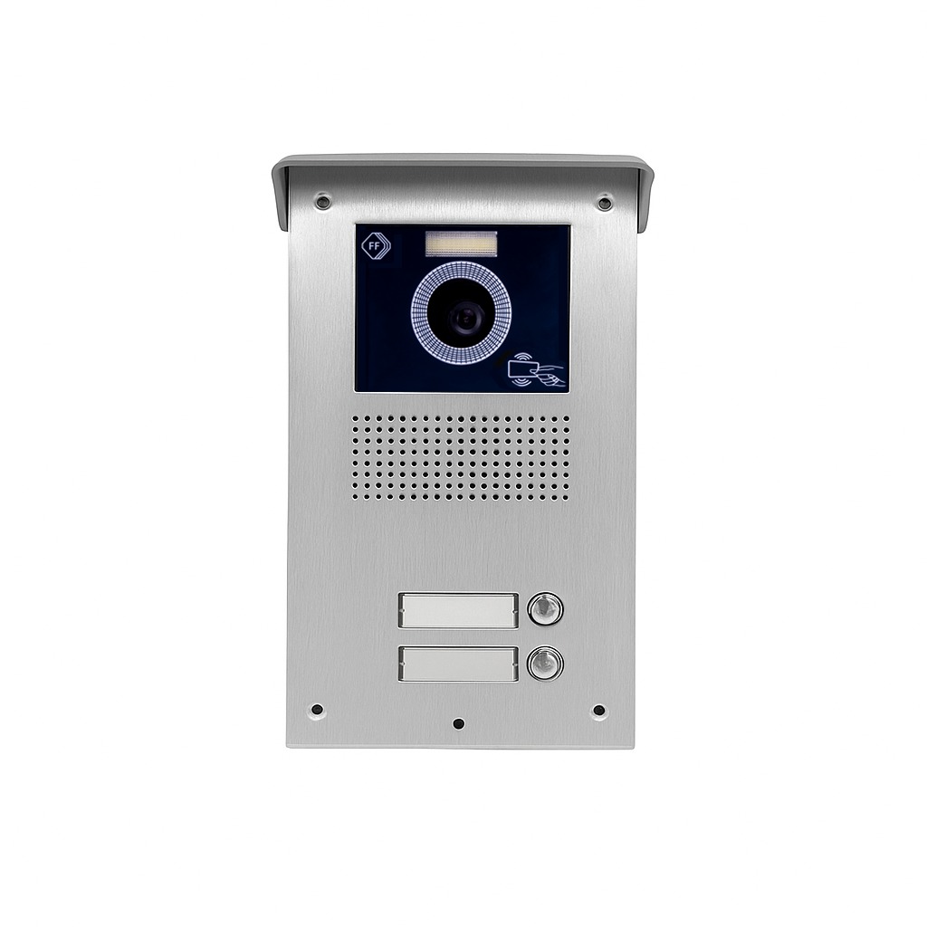 پنل آیفون تصویری اف اف تکنولوژی سری UM RF بدون سوئیچر با 2 کارت - تصویر 2