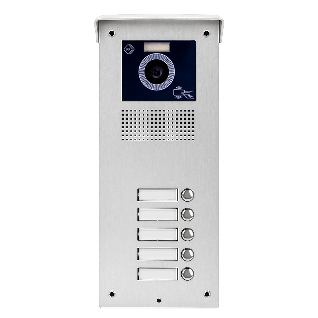 پنل آیفون تصویری اف اف تکنولوژی سری UM RF بدون سوئیچر با 2 کارت - تصویر 5