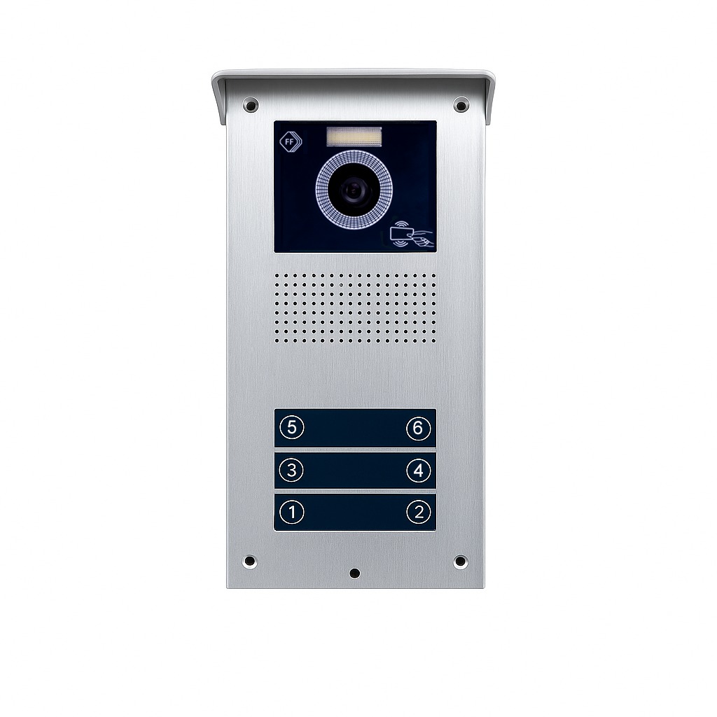 پنل آیفون تصویری اف اف تکنولوژی سری UT RF بدون سوئیچر با 2 کارت - تصویر 6