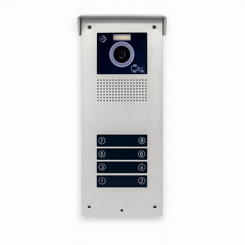 پنل آیفون تصویری اف اف تکنولوژی سری UT RF بدون سوئیچر با 2 کارت - تصویر 7