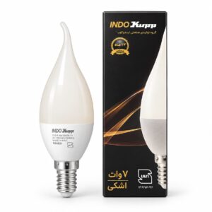 لامپ LED شمعی اشکی 7 وات آفتابی ایندوکوپ